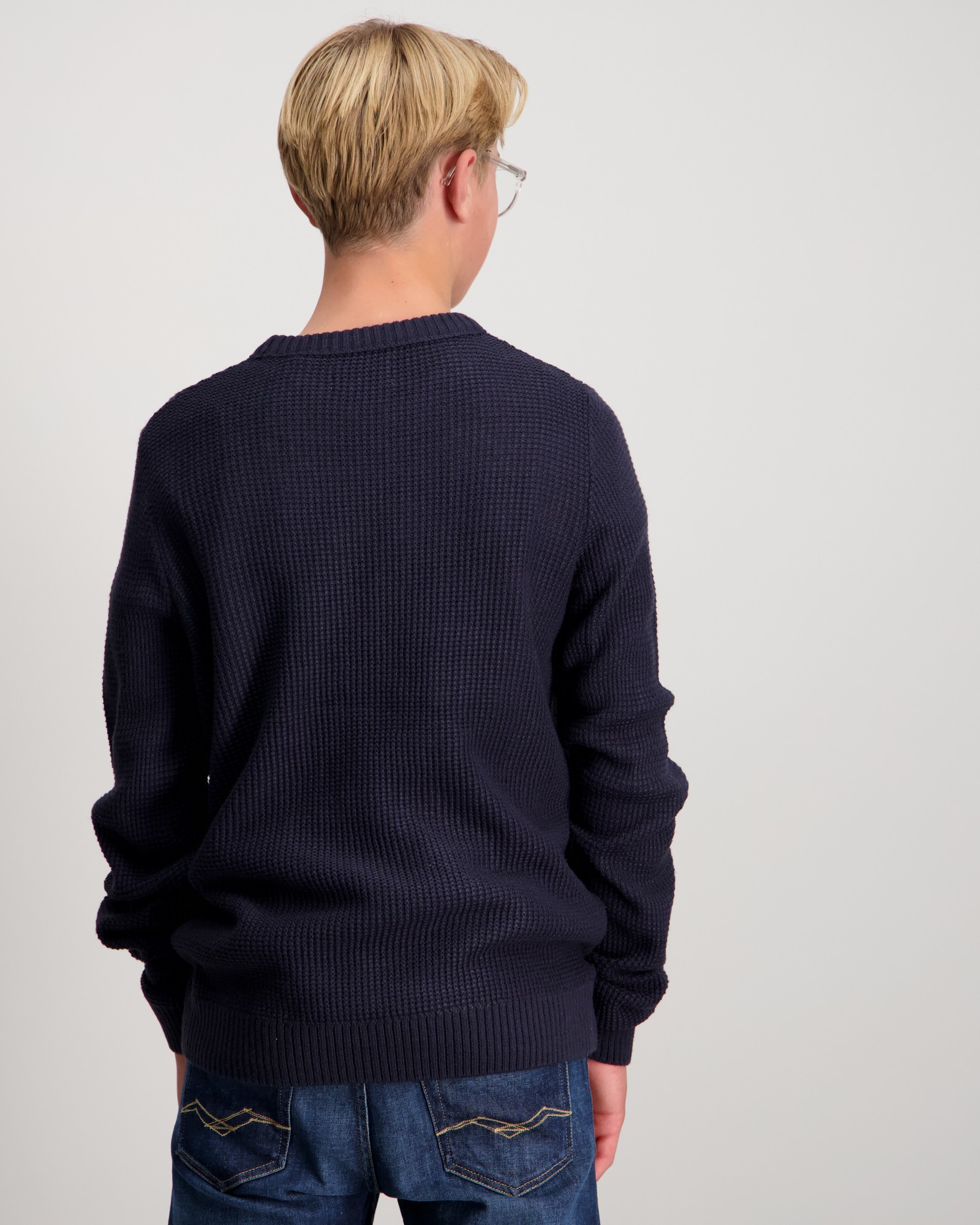 JACK & JONES Jprblurex Knit Crew Neck, Goopenhablauw, M