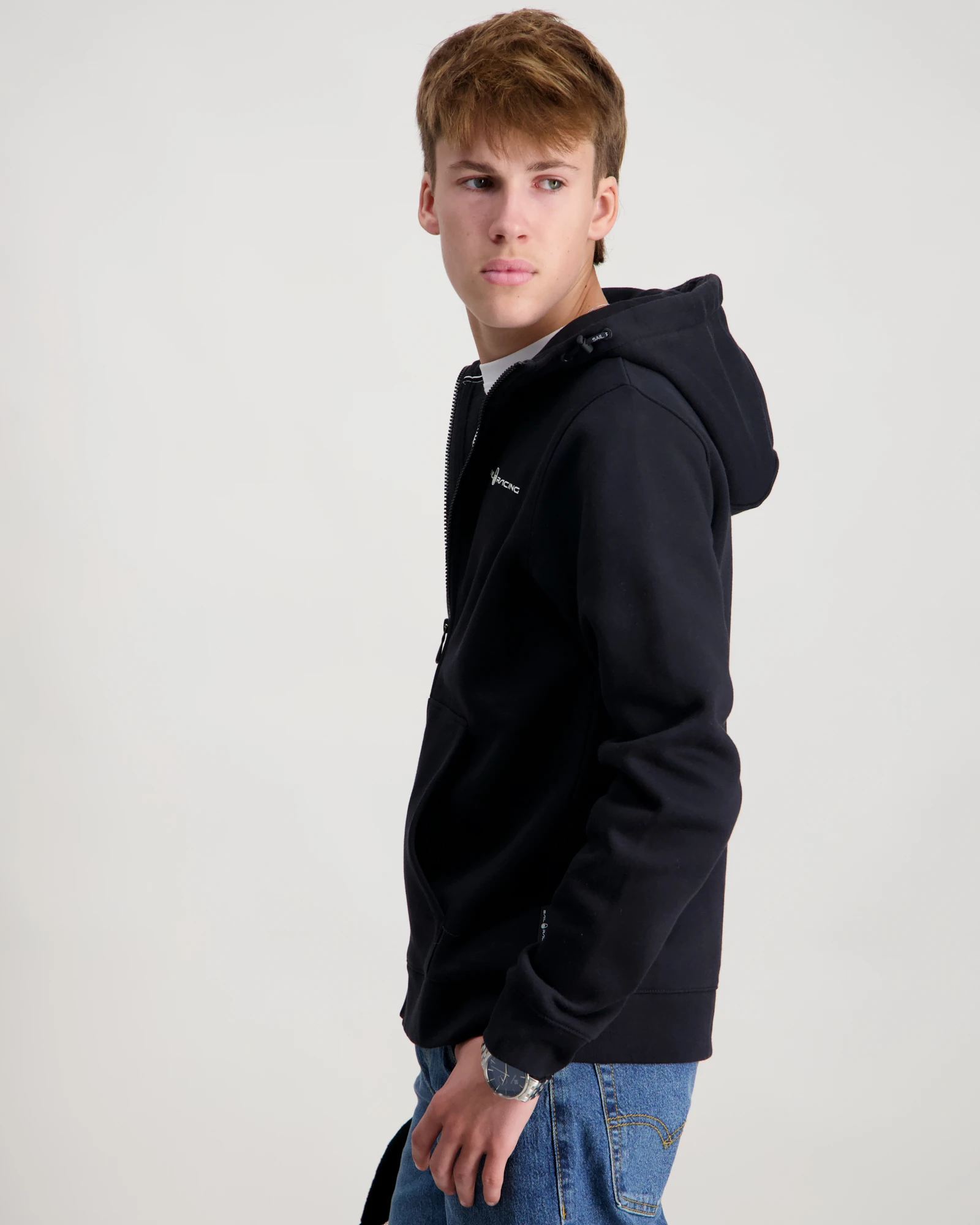 Sail Racing JR BOWMAN LOGO ZIP HOOD Svart til Gutt | Kids Brand Store