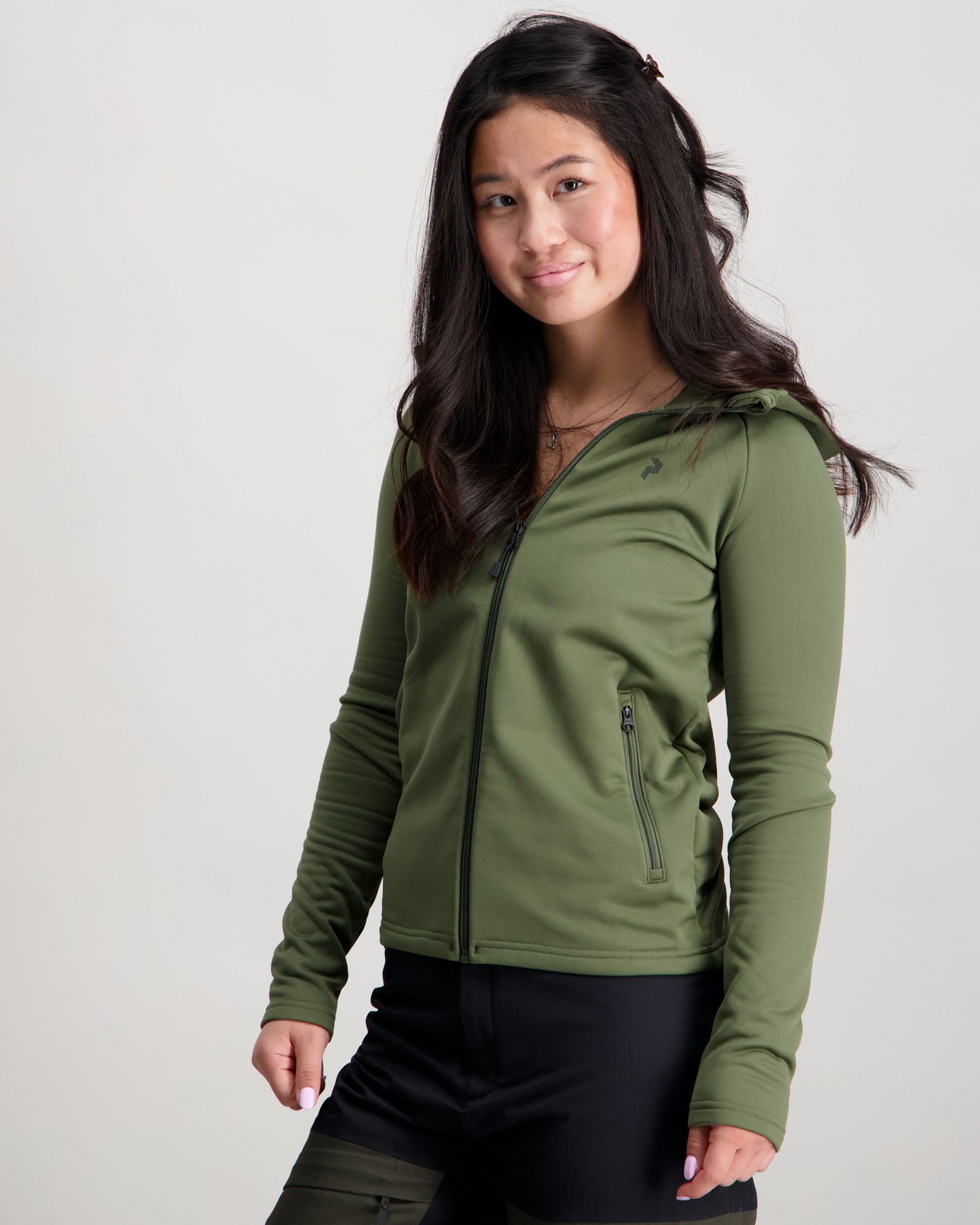Peak Performance Jr Rider Essentials Zip Grön för Tjej | Kids Brand Store