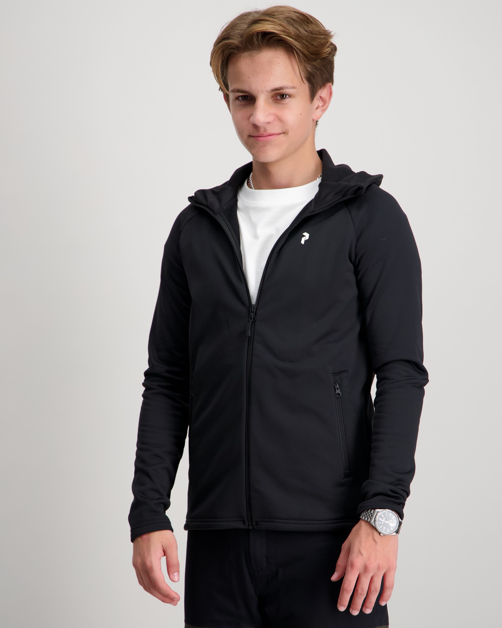 Peak Performance Jr Rider Essentials Zip Svart för Kille | Kids Brand Store