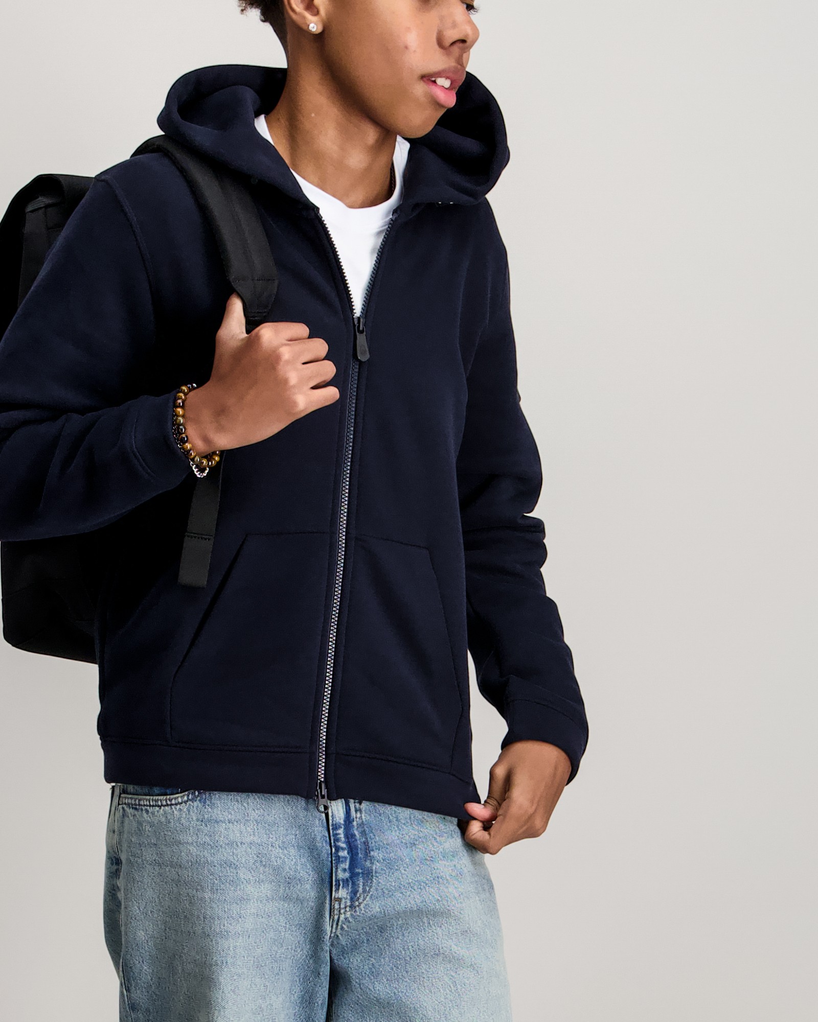Sail Racing JR WAVE ZIP HOOD Blå til Gutt | Kids Brand Store