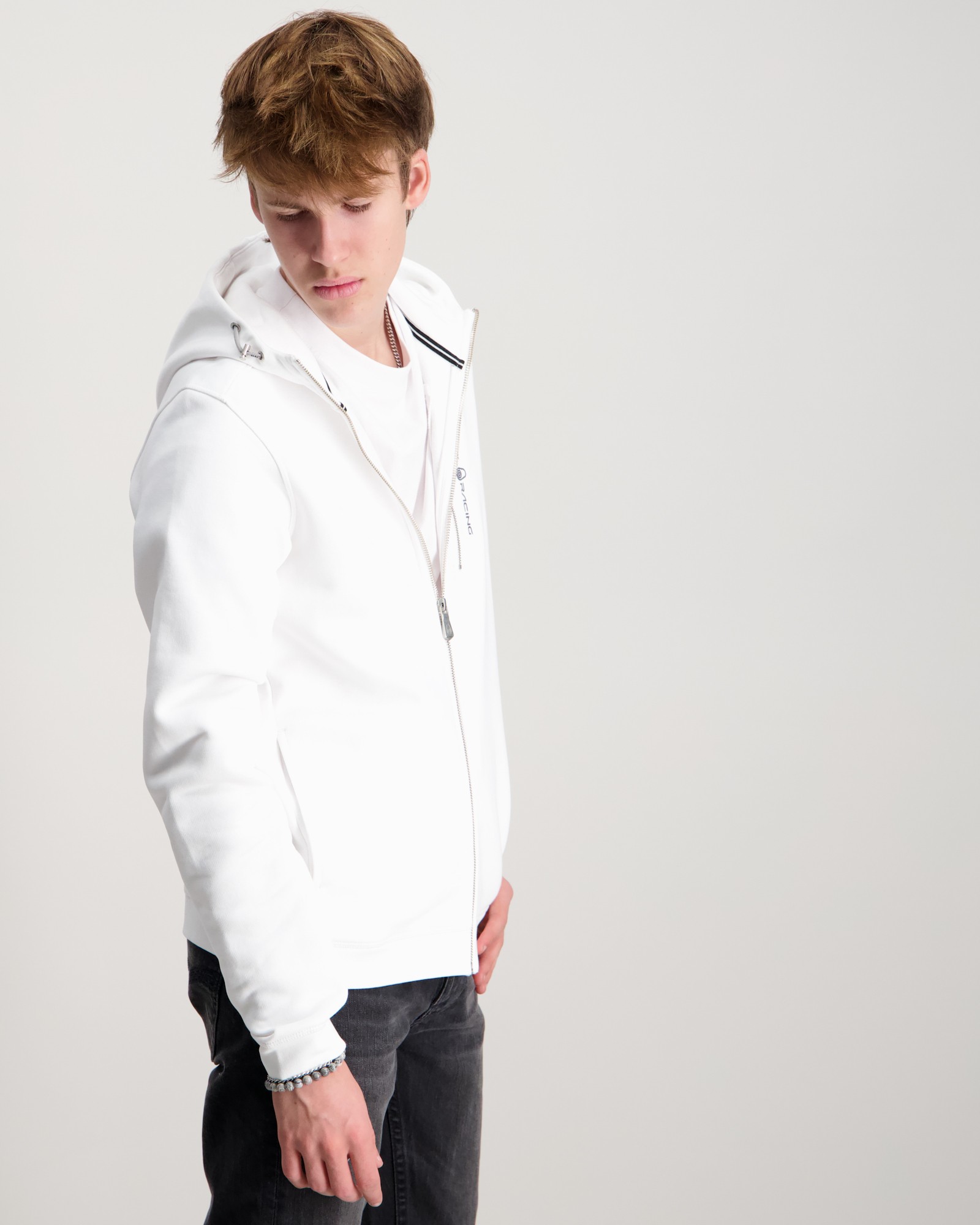 Sail Racing JR BOWMAN ZIP HOOD Vit för Kille | Kids Brand Store