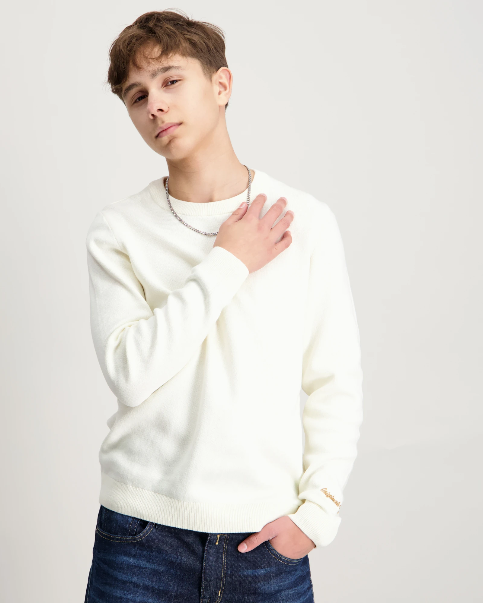 JACK & JONES Jornorrebro Knit – Maglione Girocollo In Maglia Morbida, Perfetto Per L'autunno - 3