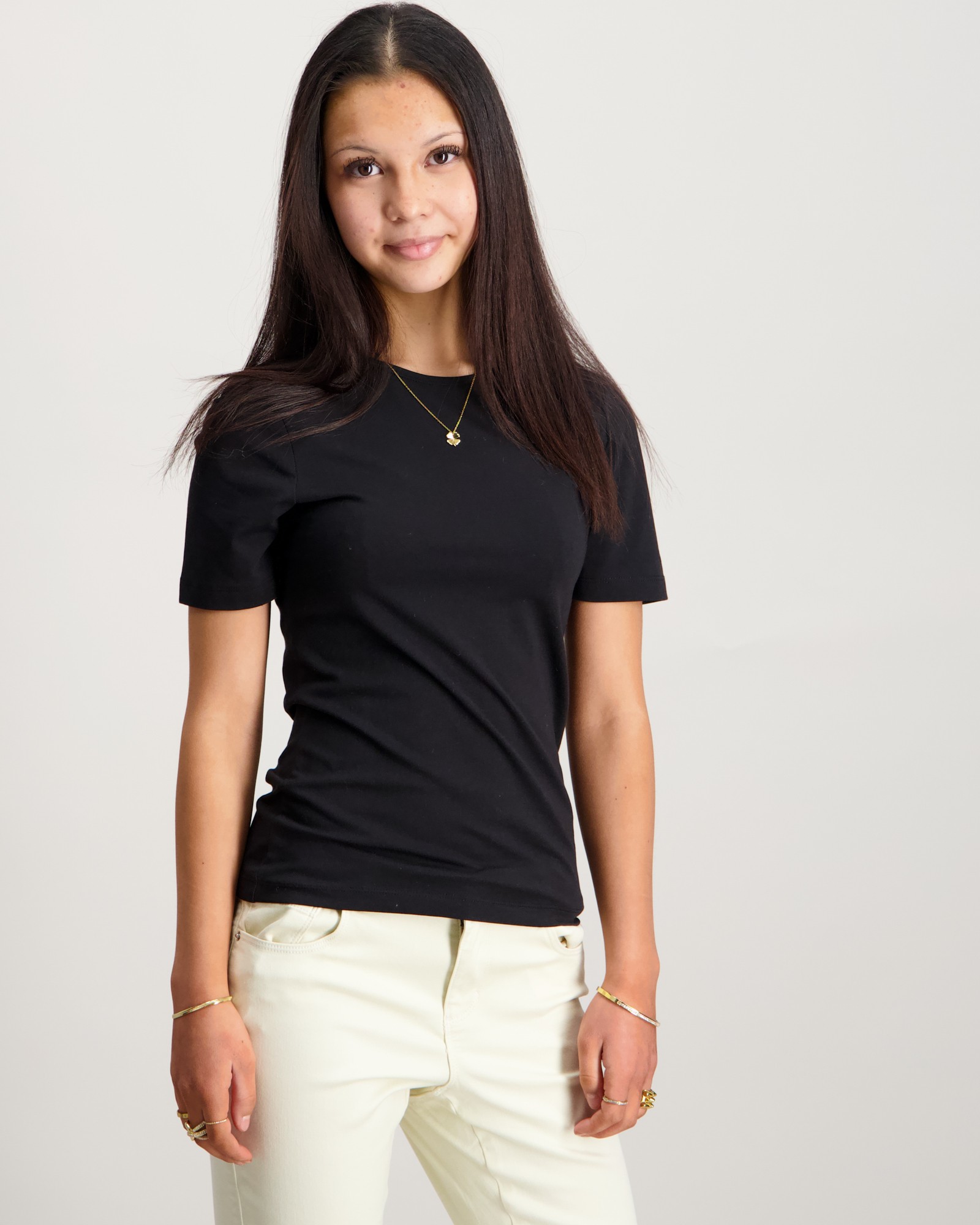 LMTD NLFBOVAS SS SHORT S TOP Svart til Jente | Kids Brand Store
