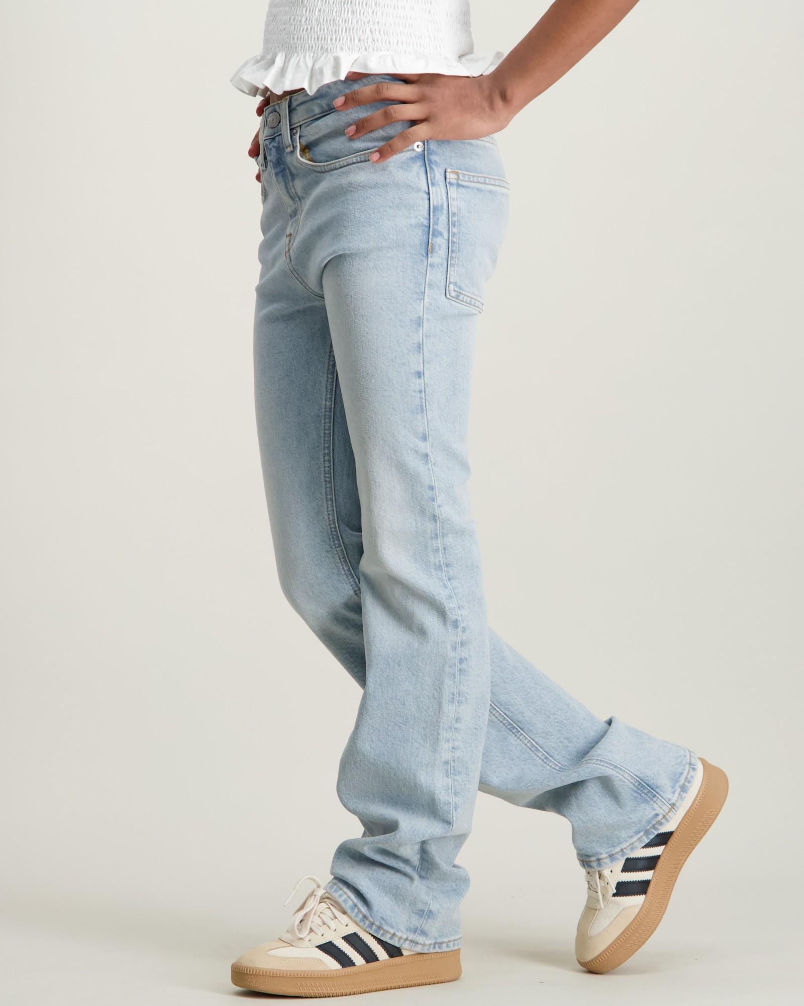 Calvin Klein MR FLARE ESS BLUE BLACK STR DNM Blå för Tjej | Kids Brand ...