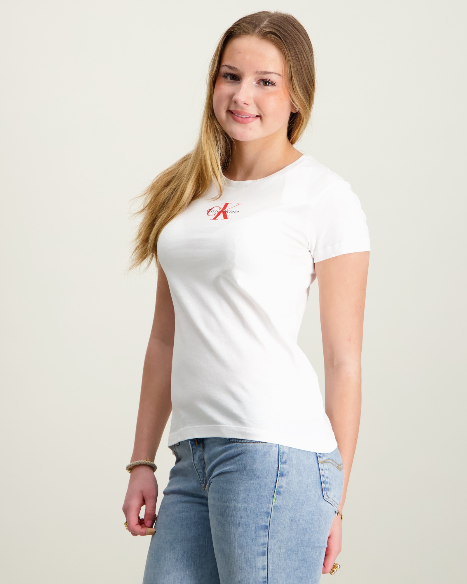 Calvin Klein MICRO MONOGRAM TOP Valkoinen varten Tytöt | Kids Brand Store