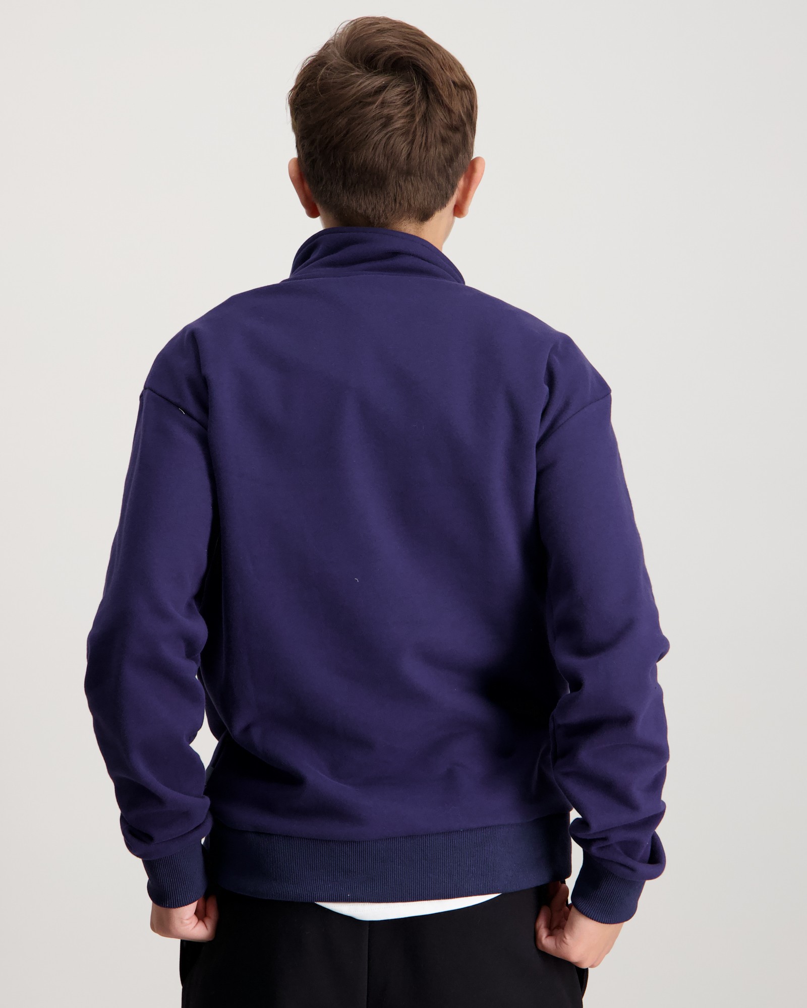 Zeke Essential Logo Tag Half Zip Sininen varten Pojat | Kids Brand Store