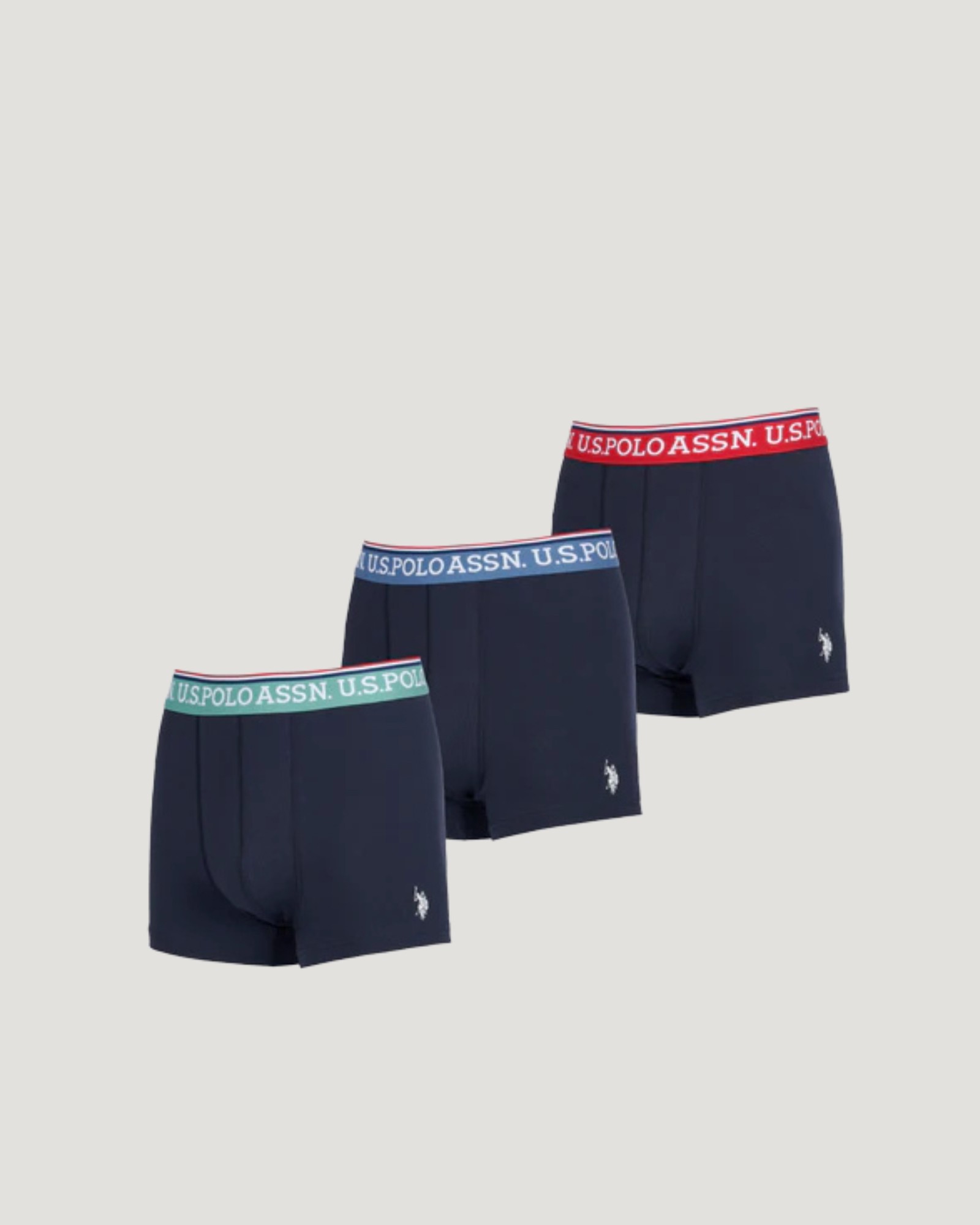 U.S. Polo Assn. USPA Trunk 3 Pack Blå för Kille | Kids Brand Store