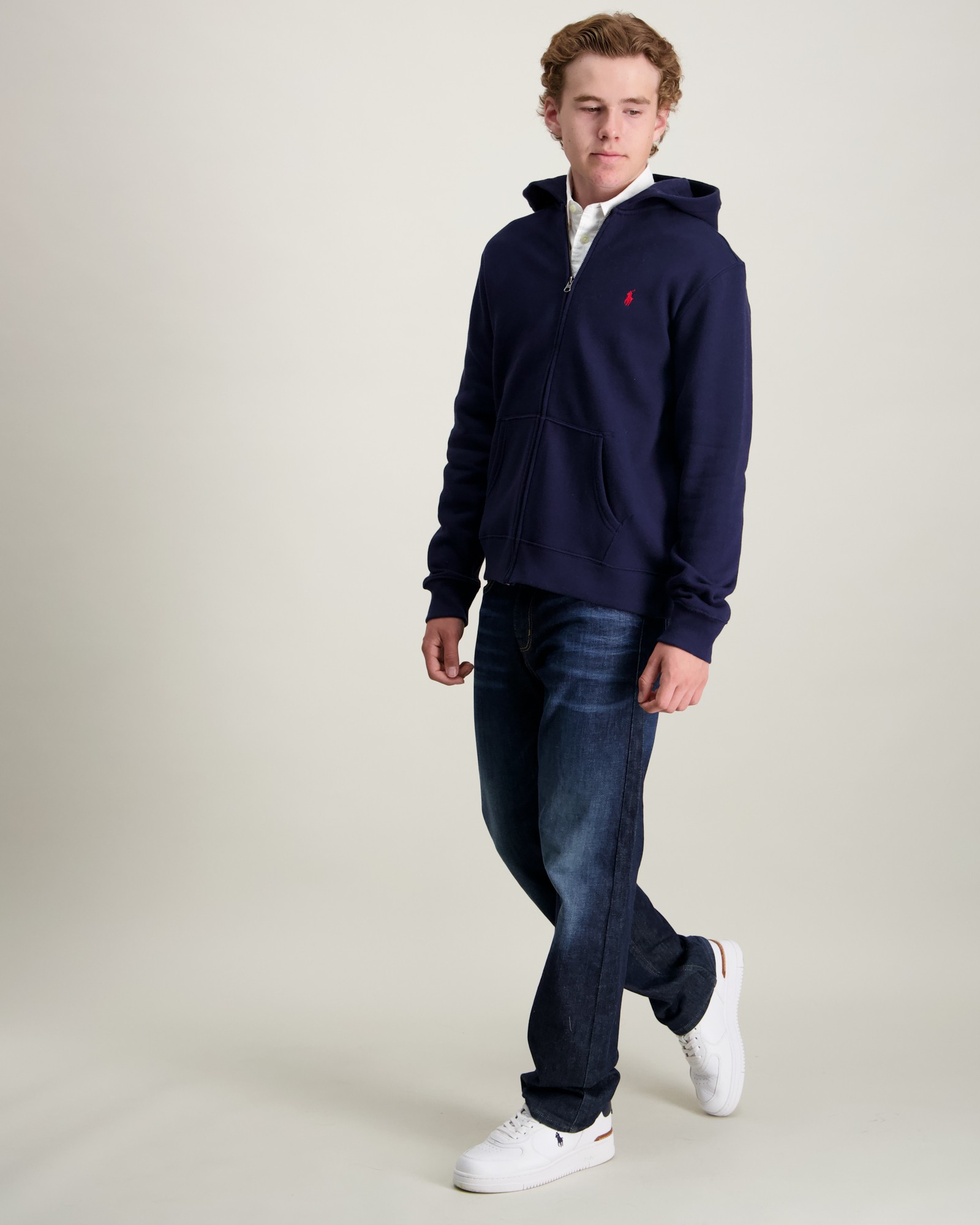 Polo Ralph Lauren Fleece Full-Zip Hoodie Blauw voor Jongens | Kids