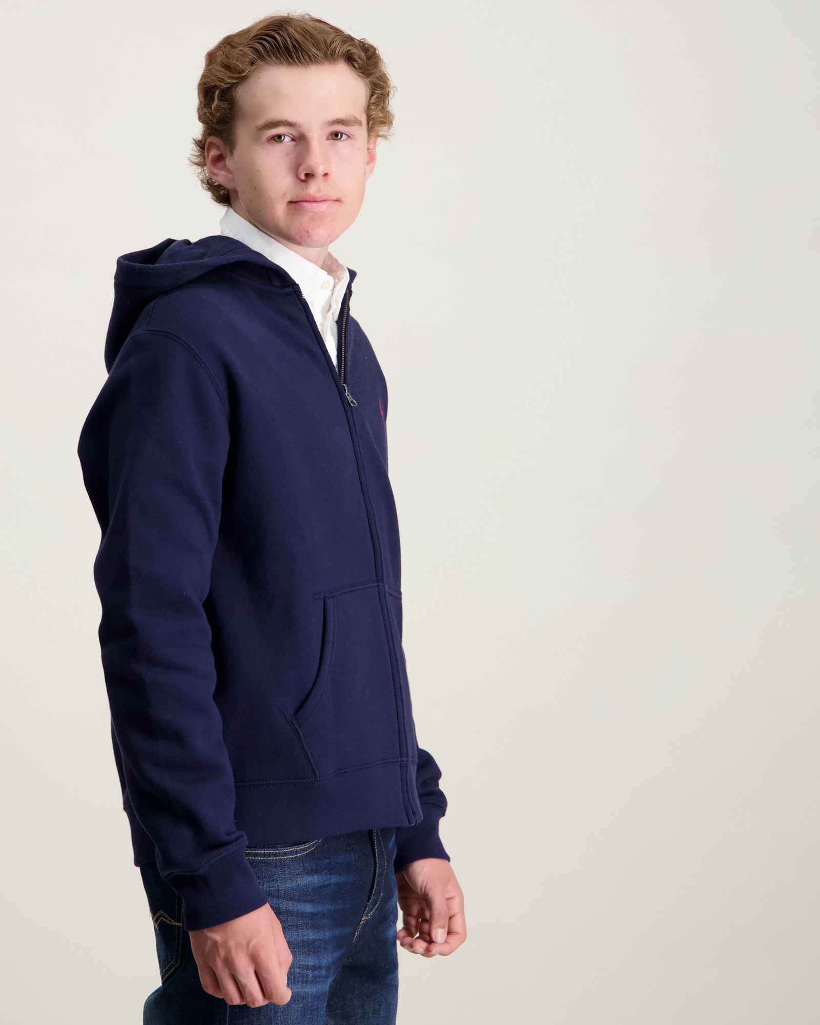 Polo Ralph Lauren Fleece Full-Zip Hoodie Blauw voor Jongens | Kids