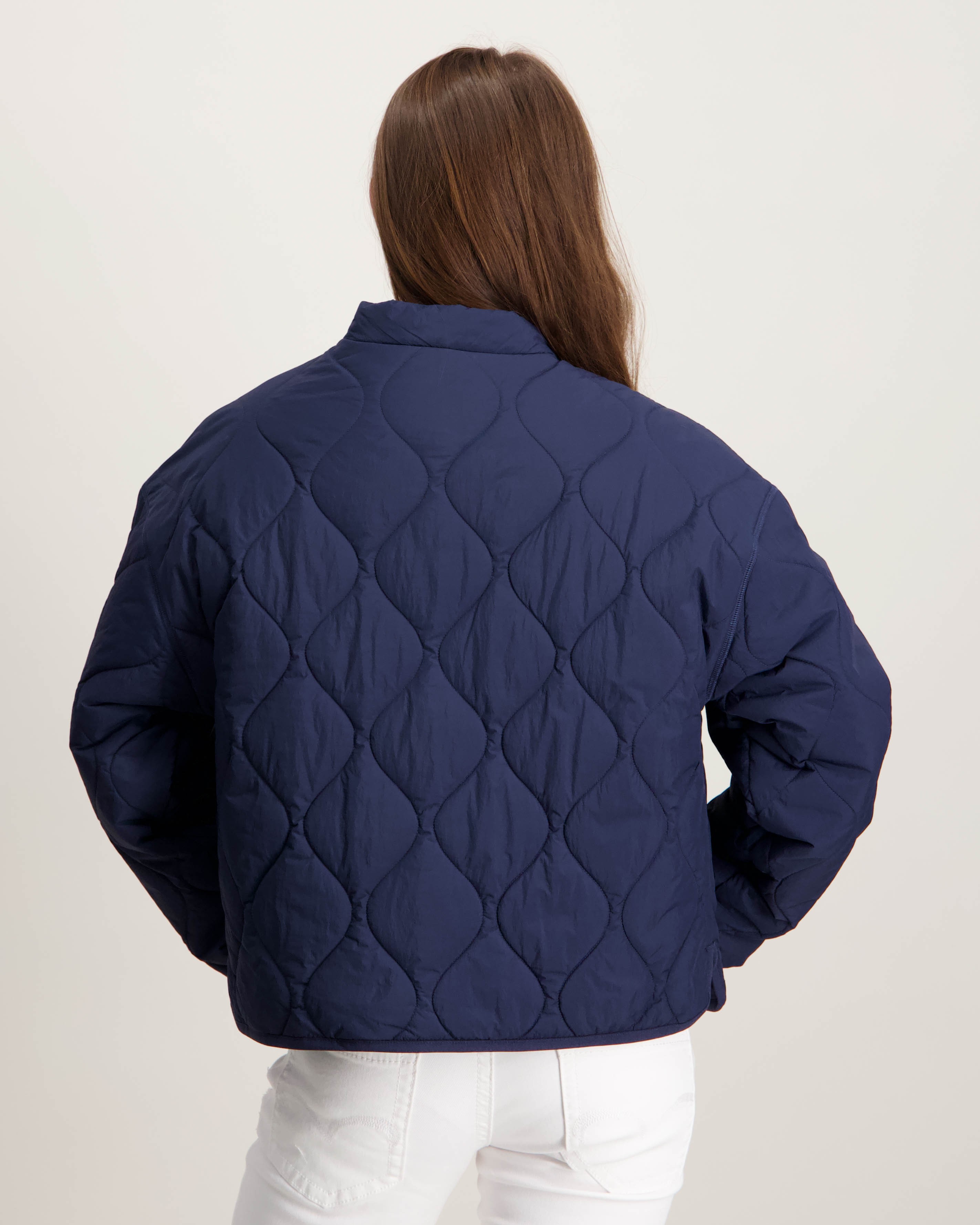 『TEN QUILTING JKT 44 NAVY』 Tommy Hilfiger QUILTED JACKET Blå til Jente | Kids Brand Store