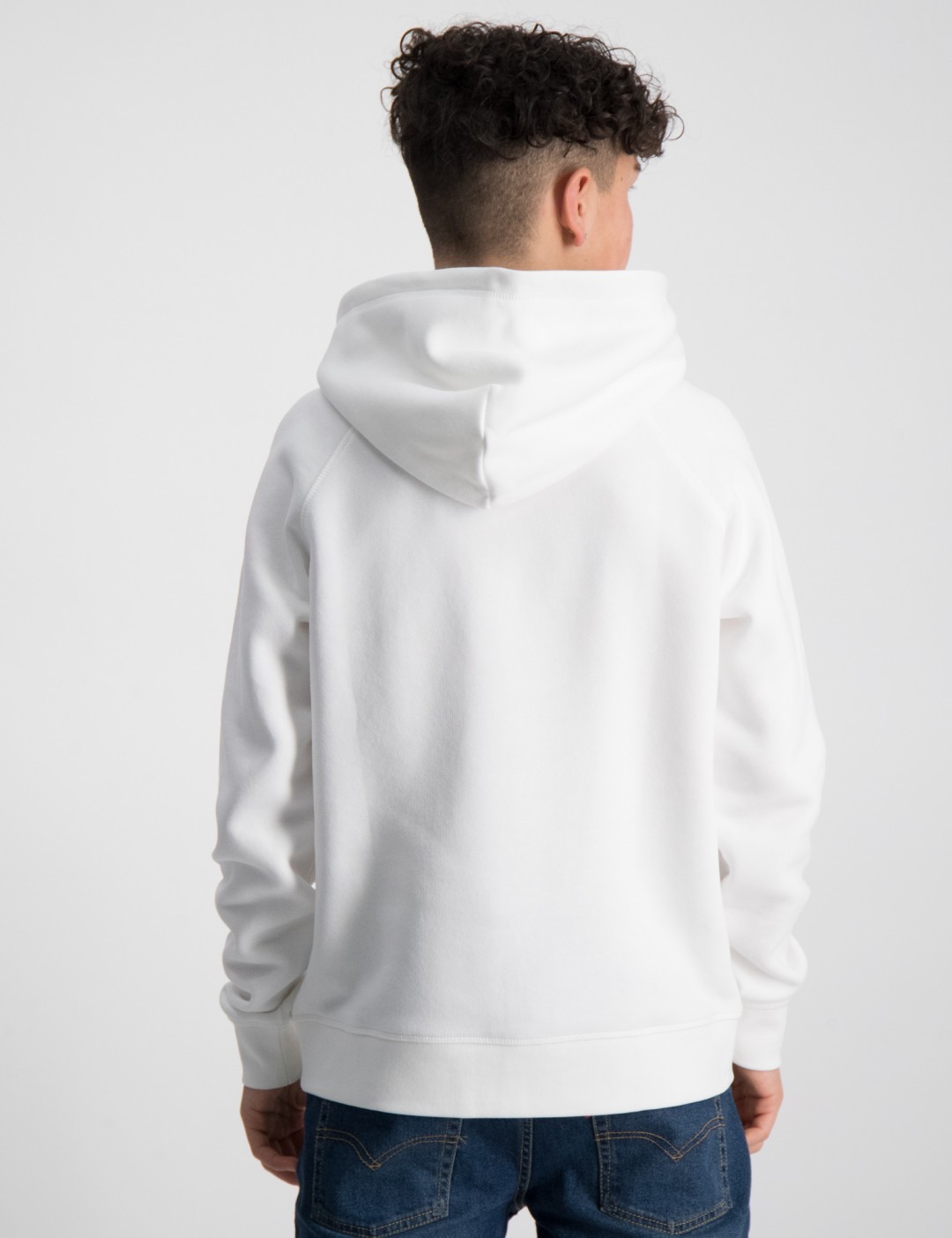 Gant Kids Blue Solid Hood Sweatshirt